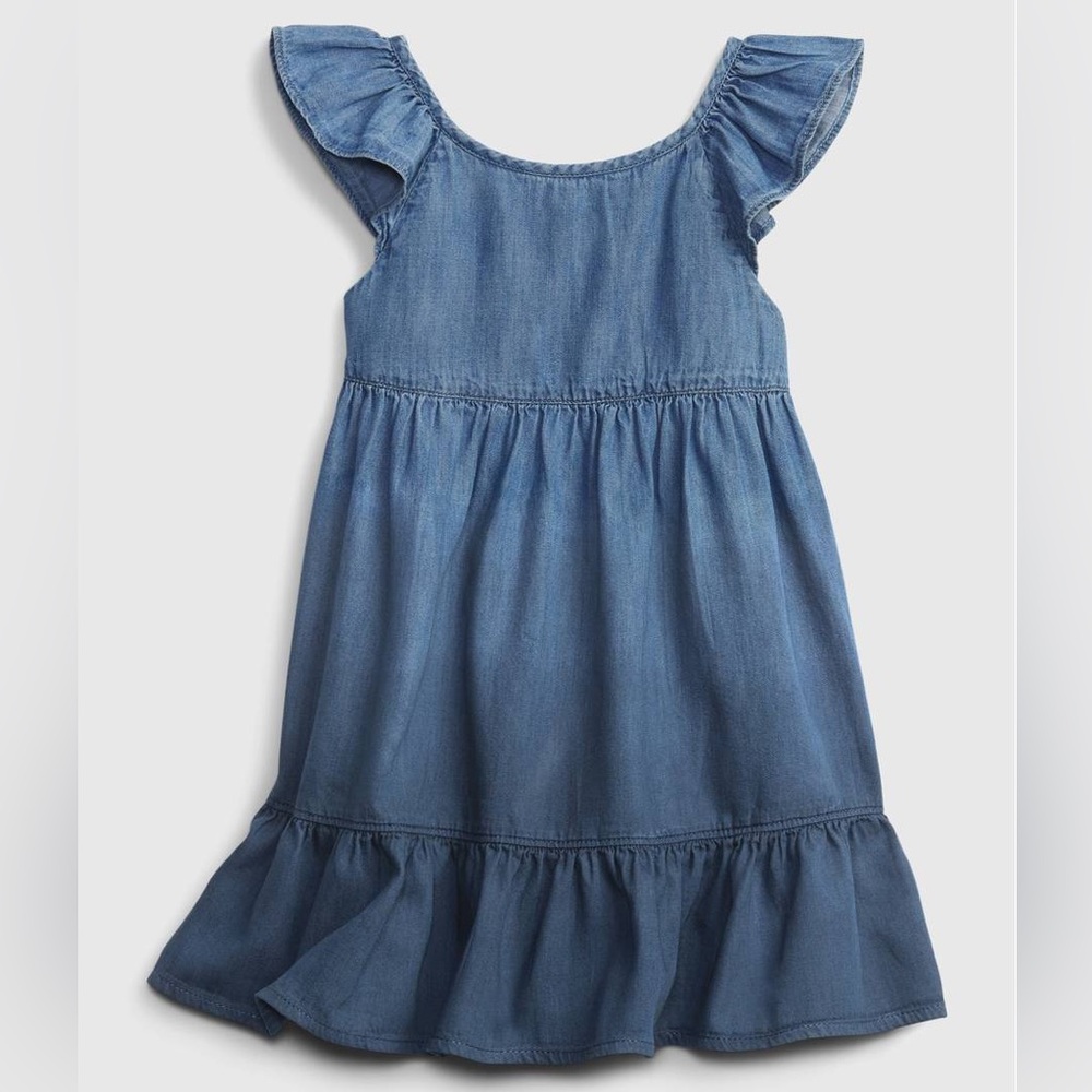LIKE NEW Gap Toddler Dip-Dye Denim Dress